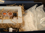 Kit contents: molds, fragrance oils, and soap bases